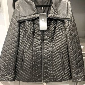 Ladies Gorski Quilted Leather Jacket L